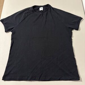 ZARA Black Raglan Sleeve Crew Neck T Shirt Mens‎ Size Medium Casual Comfy
